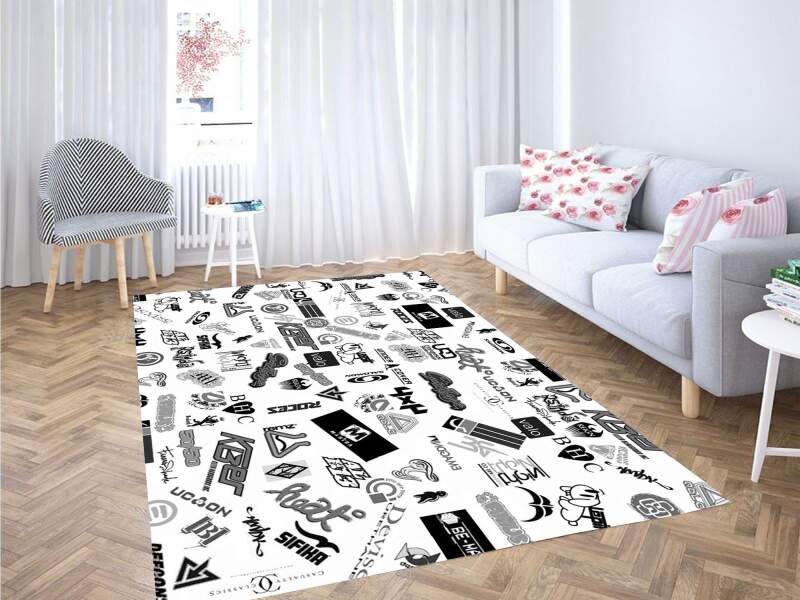 Skateboard Brand Carpet Rectangle Rug