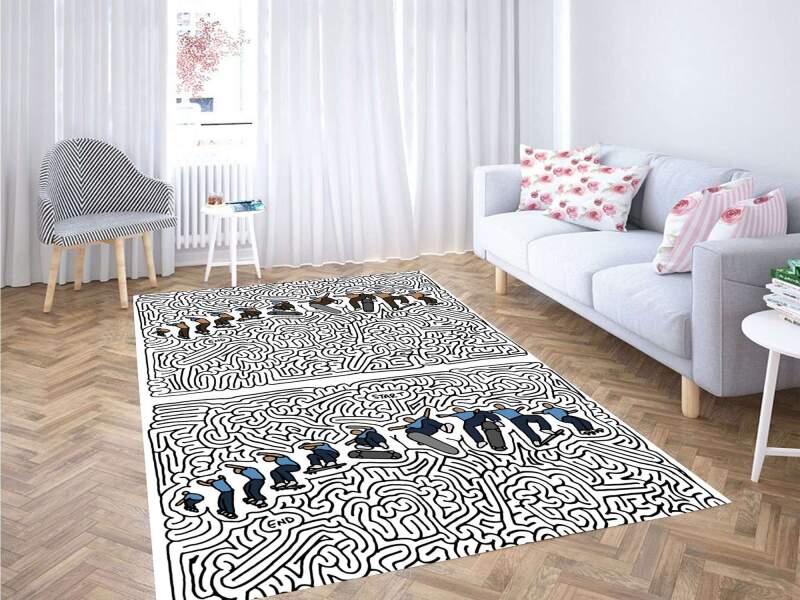 Skateboarding Start Carpet Rectangle Rug