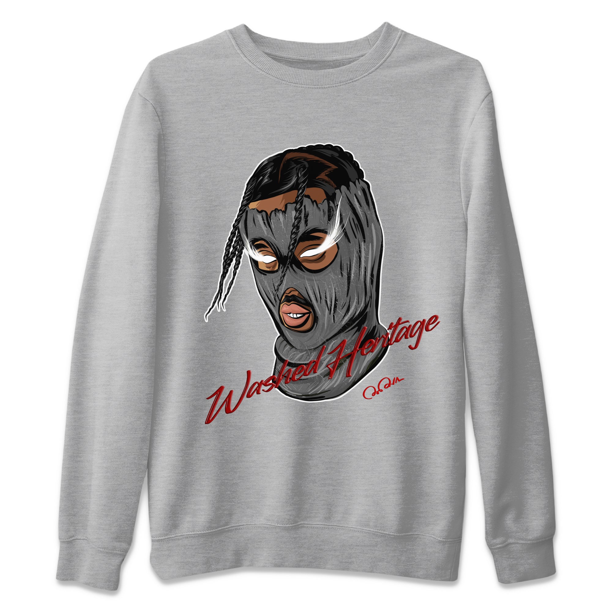 Ski Mask Gang Unisex Sweater – Air Jordan 1 Washed Heritage, Sneakers Matching Sweater