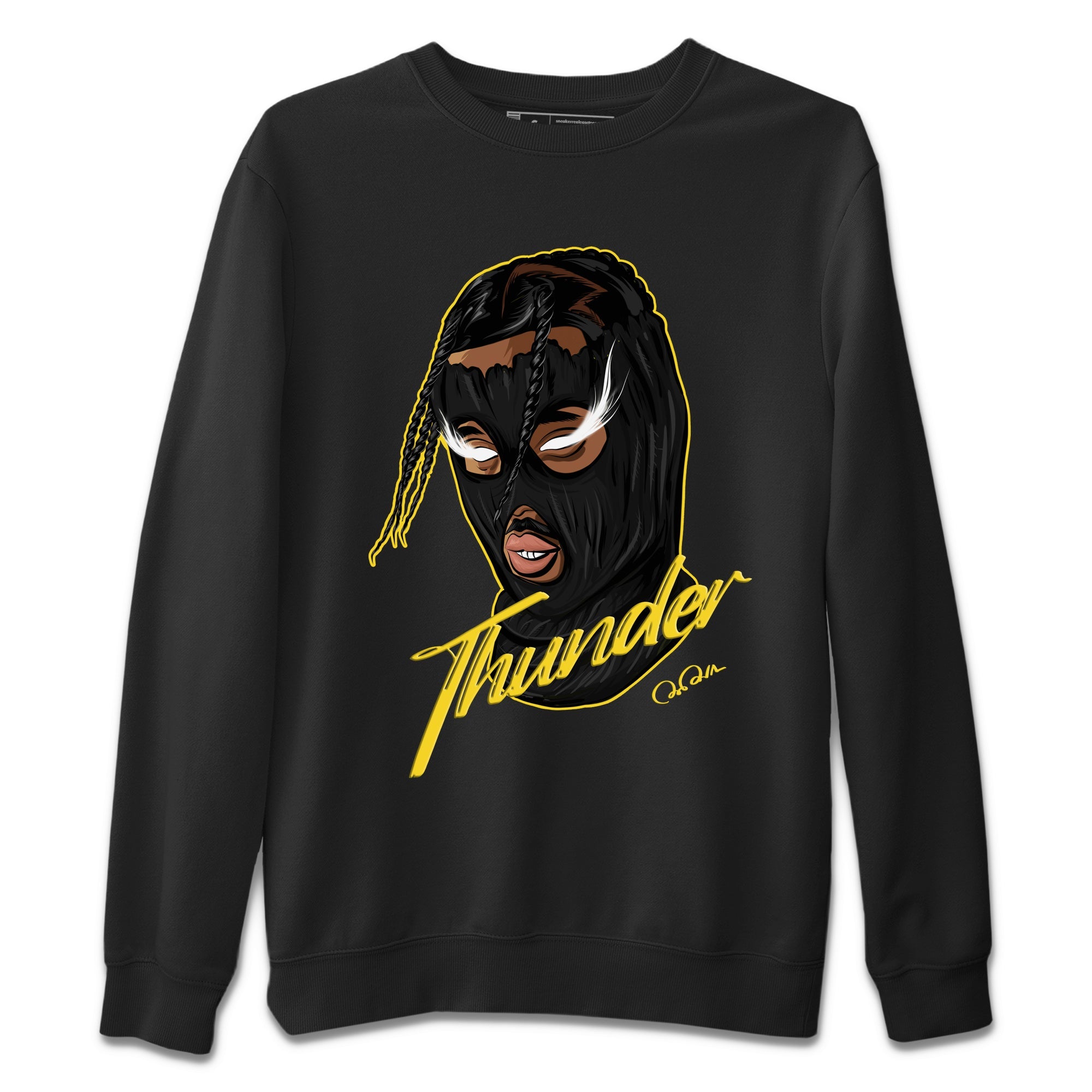 Ski Mask Gang Unisex Sweater – Air Jordan 4 Thunder, Sneakers Matching Sweater