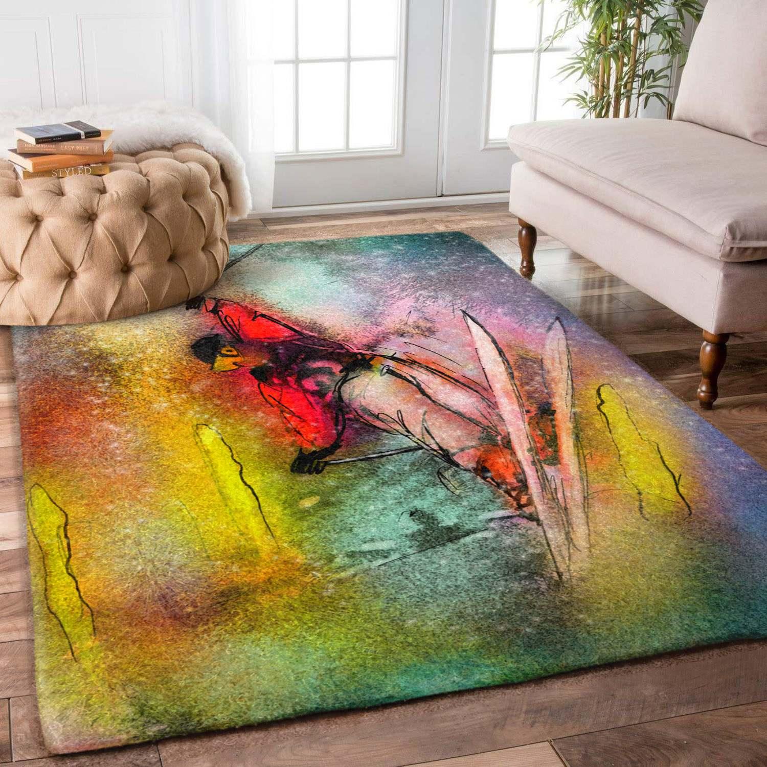 Skiing Rectangle Rug