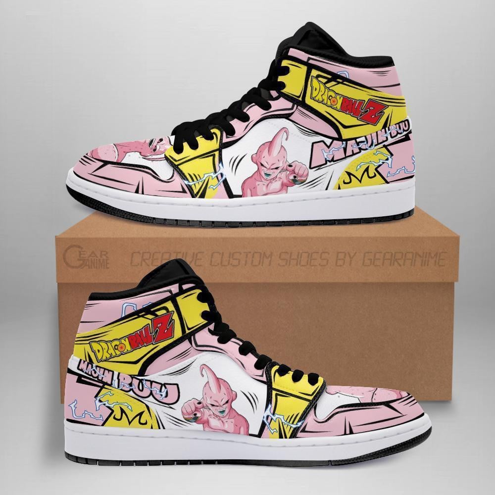 Skinny Majin Buu Anime Dragon Ball Shoes, Air Jordan Hightop
