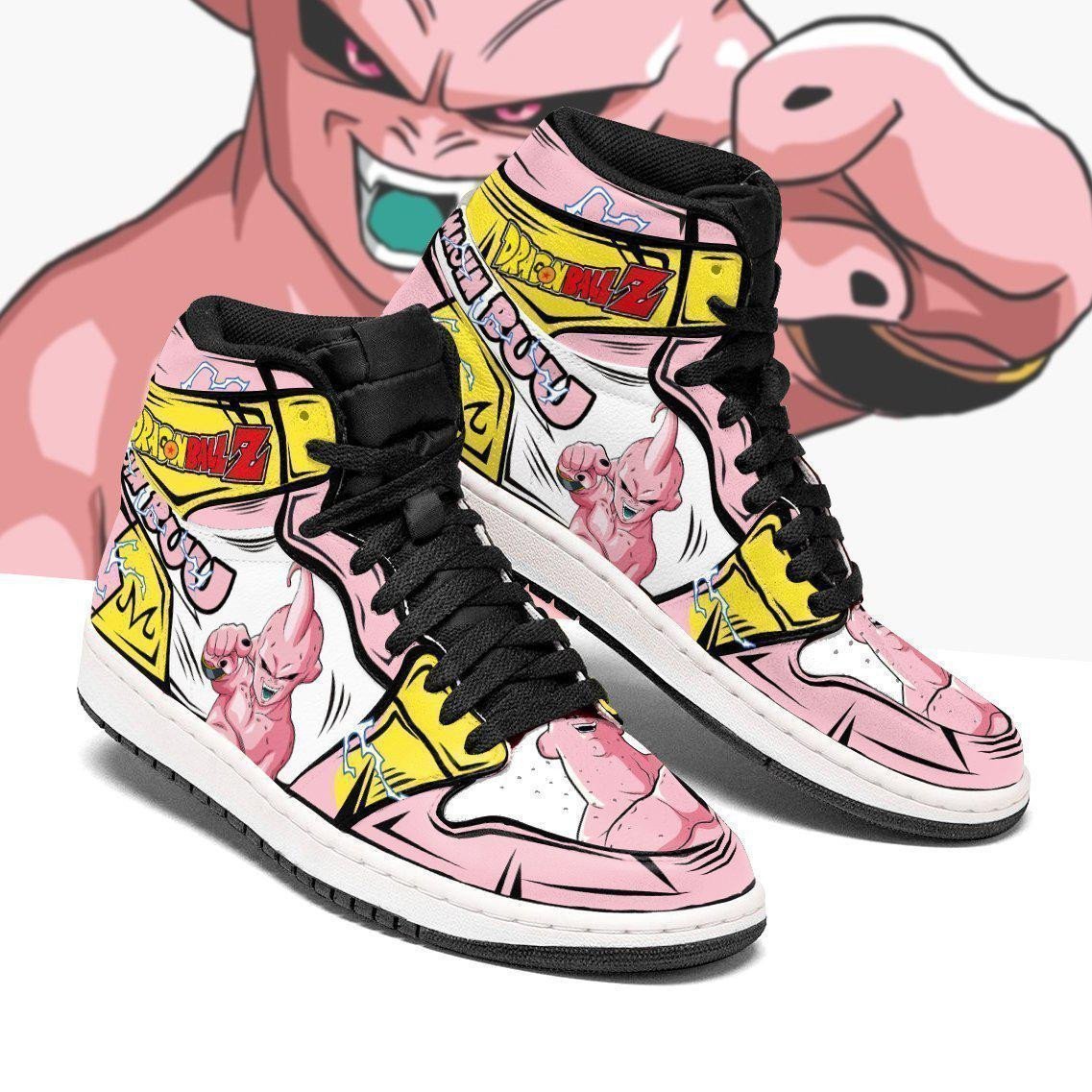 Skinny Majin Buu Anime Dragon Ball Shoes, Air Jordan Hightop