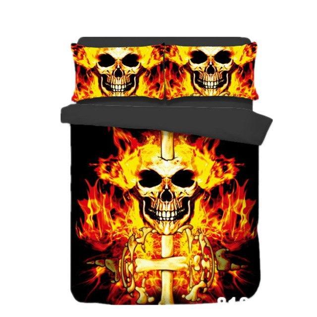 Skull 3Dugarkull 3D Customized Duvet Cover Bedding Set