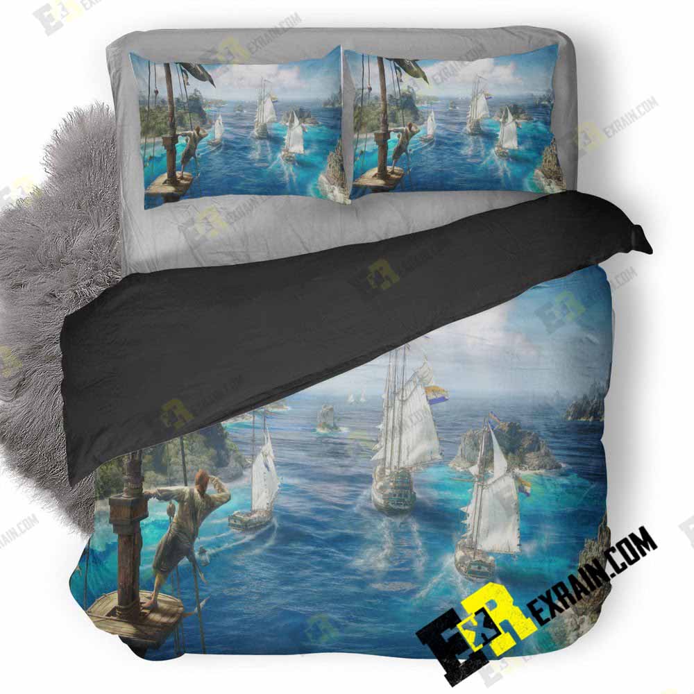 Skull And Bones Artwork Ha 3D Customized Duvet Cover Bedding Set
