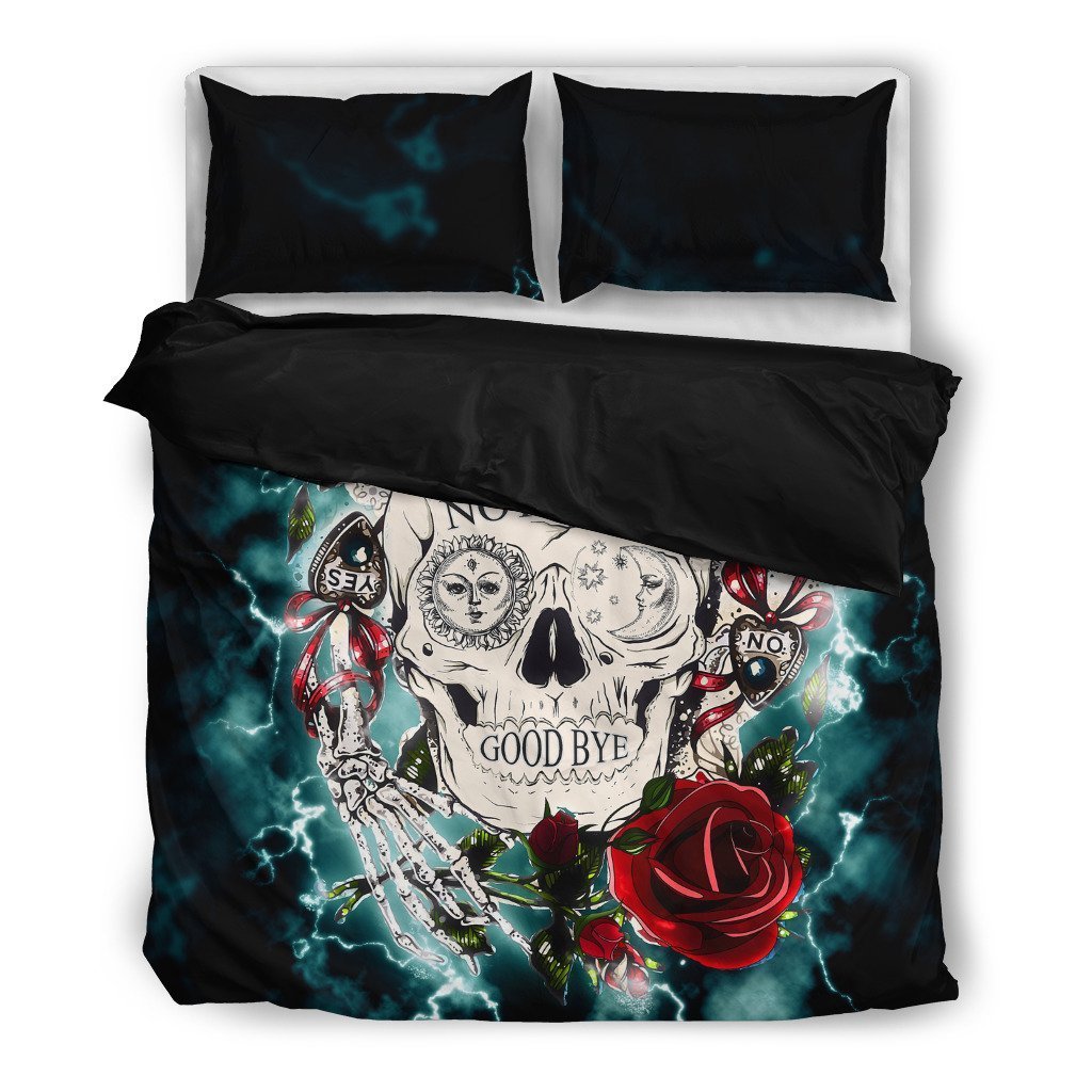 Skull And Bones Duvet Cover Bedding Set