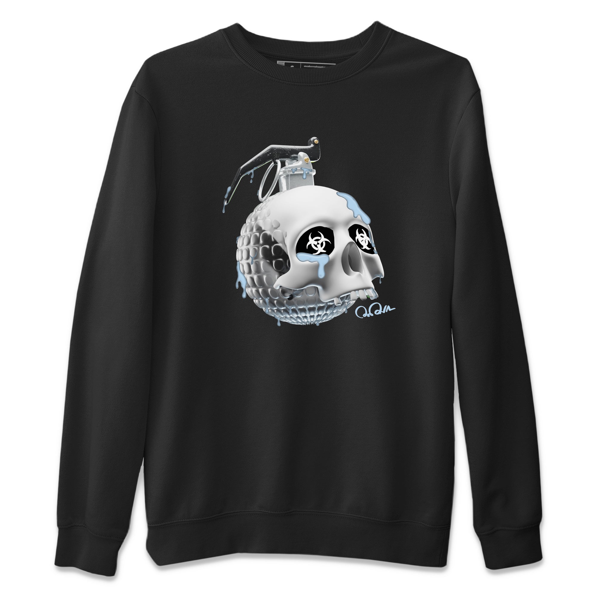 Skull Bomb Unisex Sweater – Air Jordan 11 White Cement, Sneakers Matching Sweater