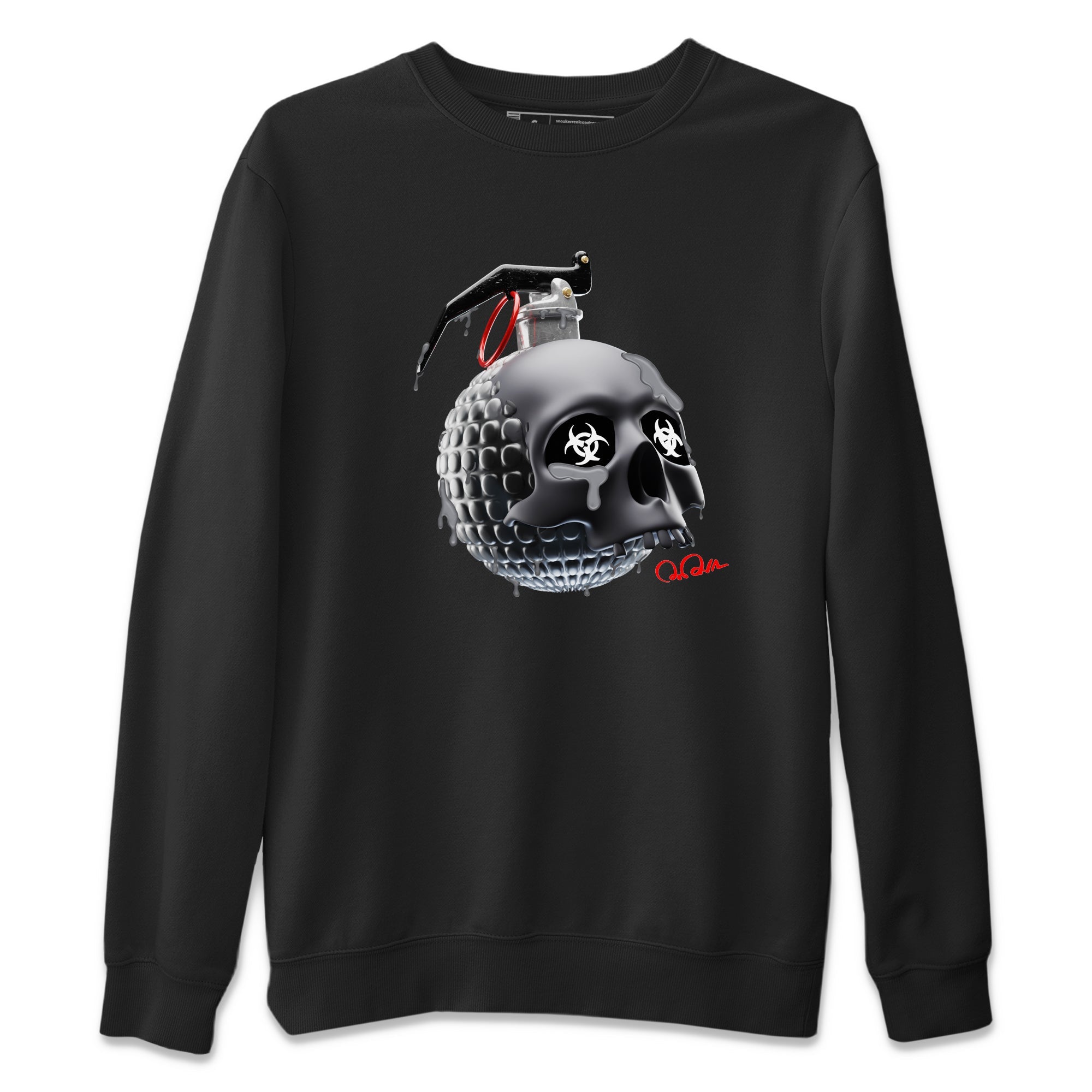 Skull Bomb Unisex Sweater – Air Jordan 13 Black Flint, Sneakers Matching Sweater