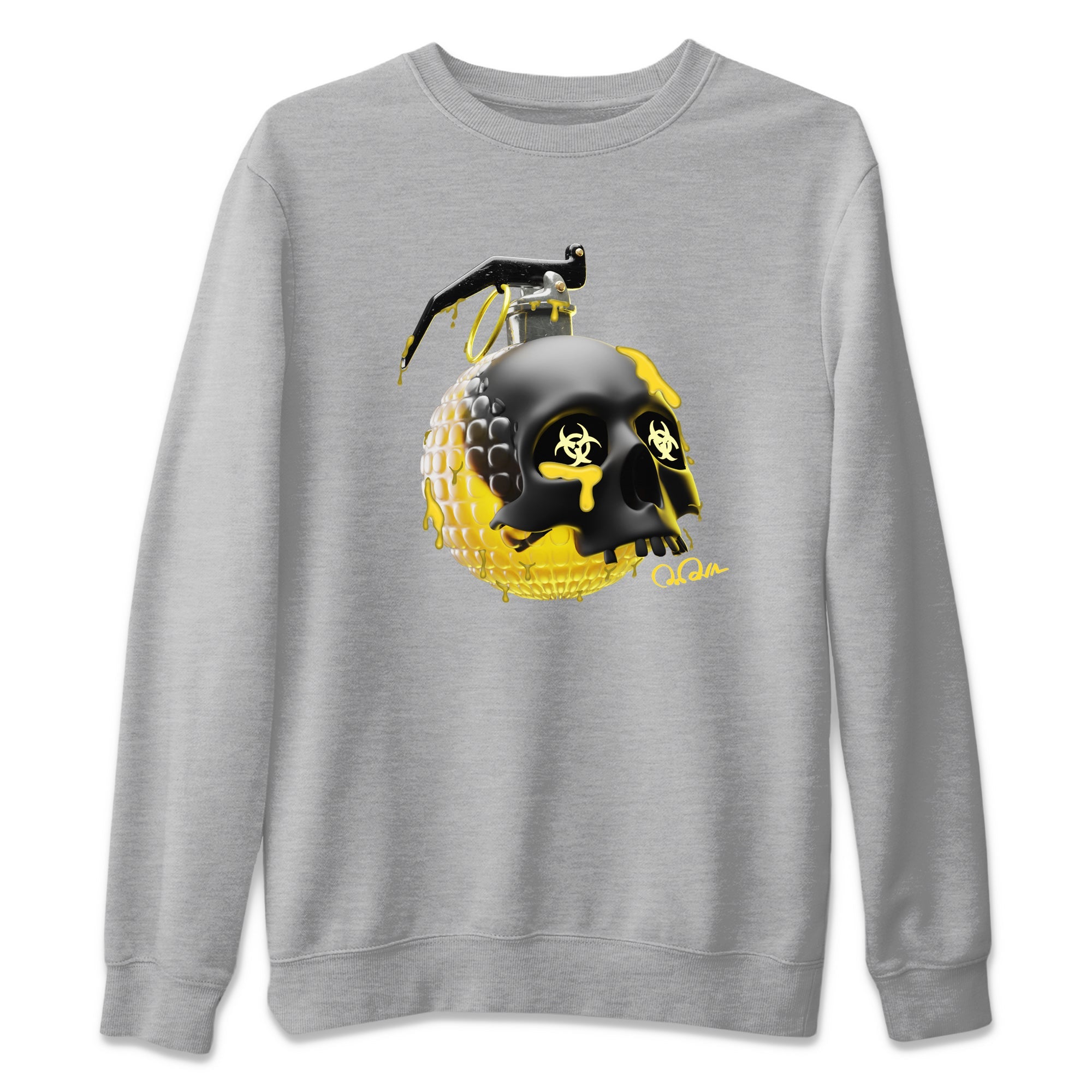 Skull Bomb Unisex Sweater – Air Jordan 4 Thunder, Sneakers Matching Sweater