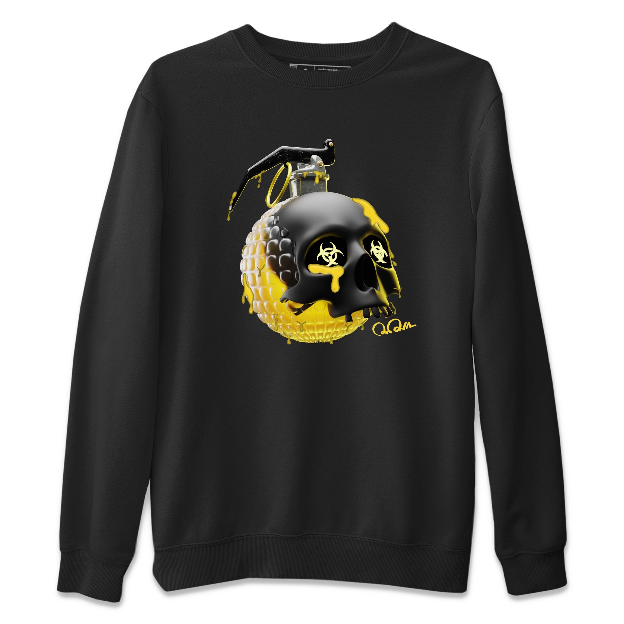Skull Bomb Unisex Sweater – Air Jordan 4 Thunder, Sneakers Matching Sweater