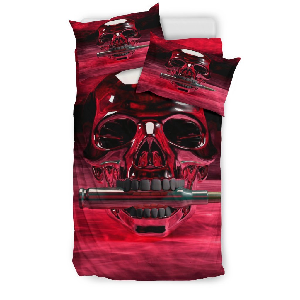 Skull Bullet 3D Customized Duvet Cover Bedding Set