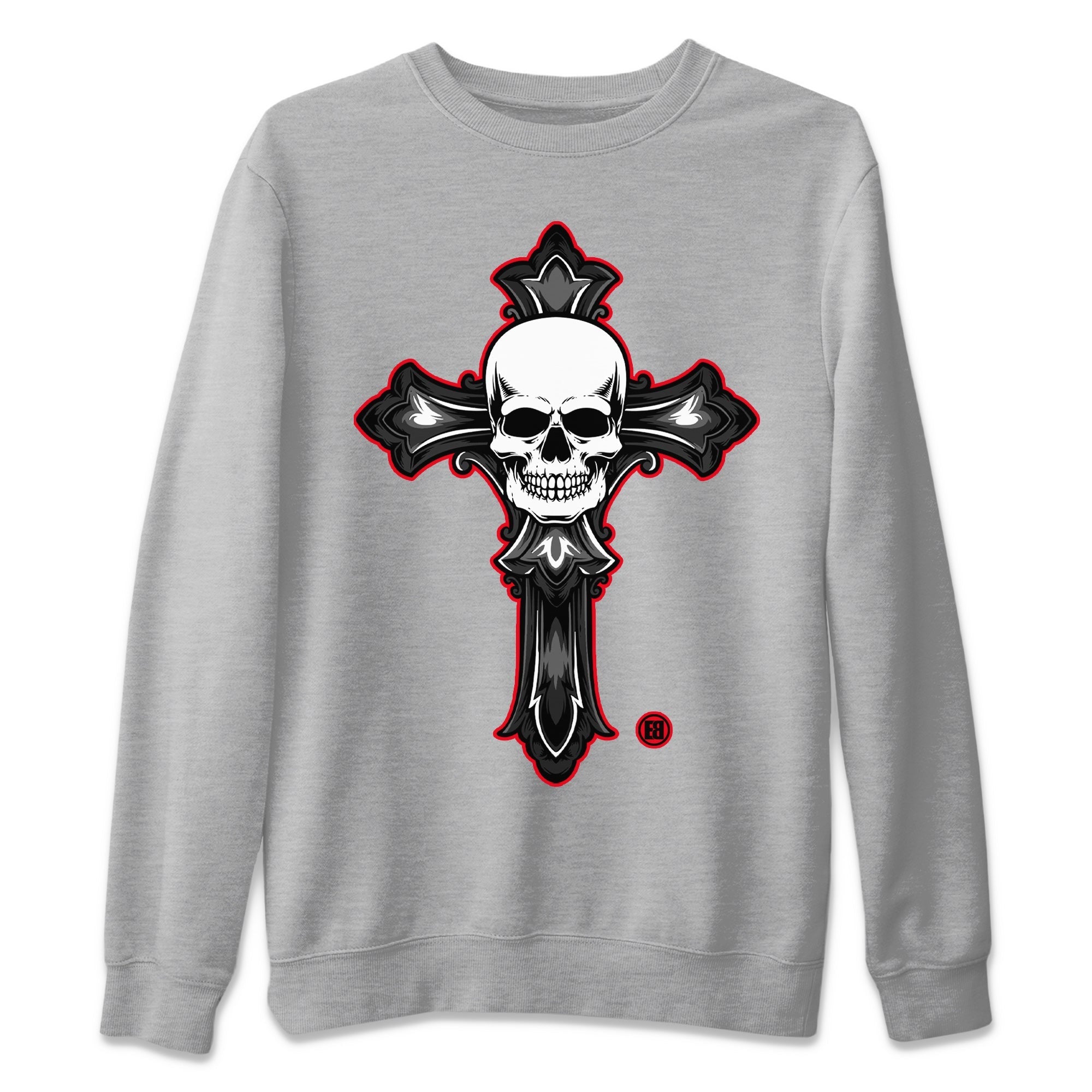 Skull Cross Unisex Sweater – Air Jordan 12 Playoffs, Sneakers Matching Sweater