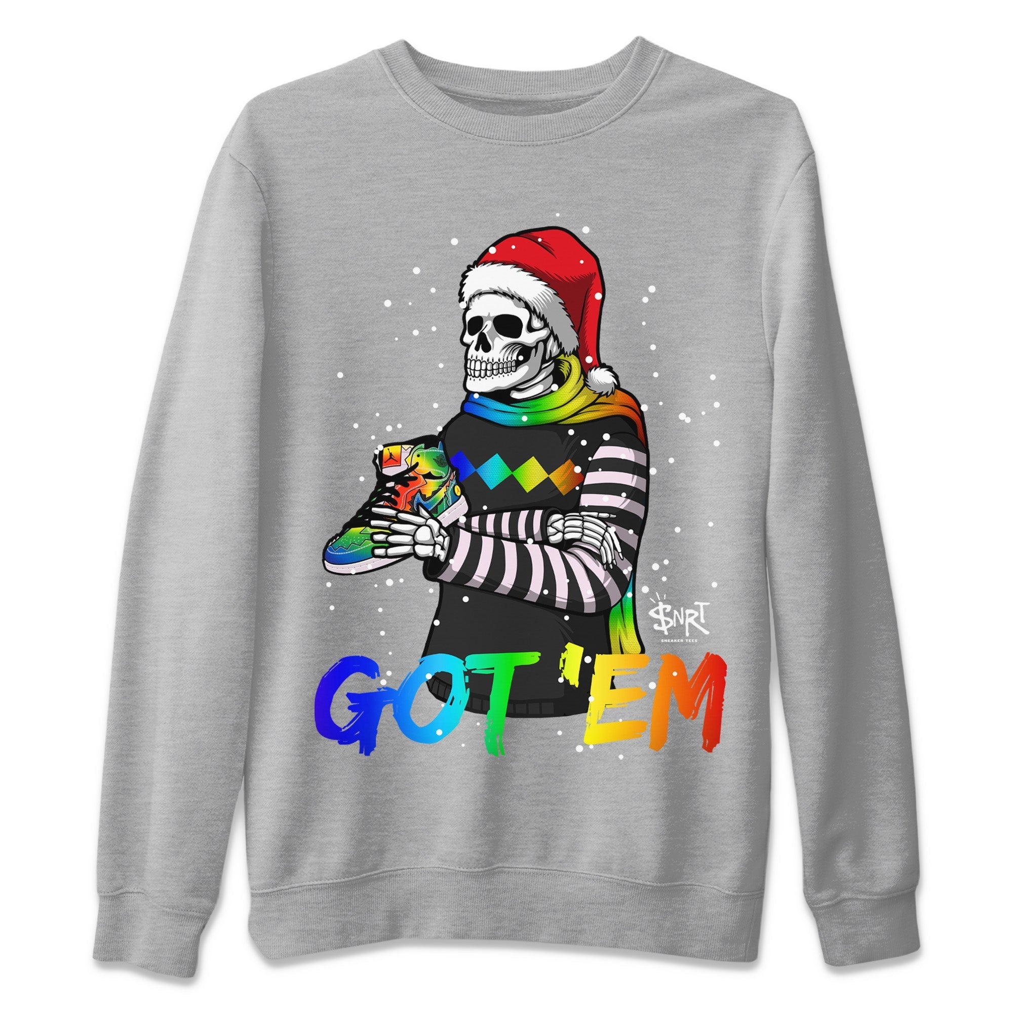 Skull Got Em Unisex Sweater – Air Jordan 1 J Balvin, Sneakers Matching Sweater