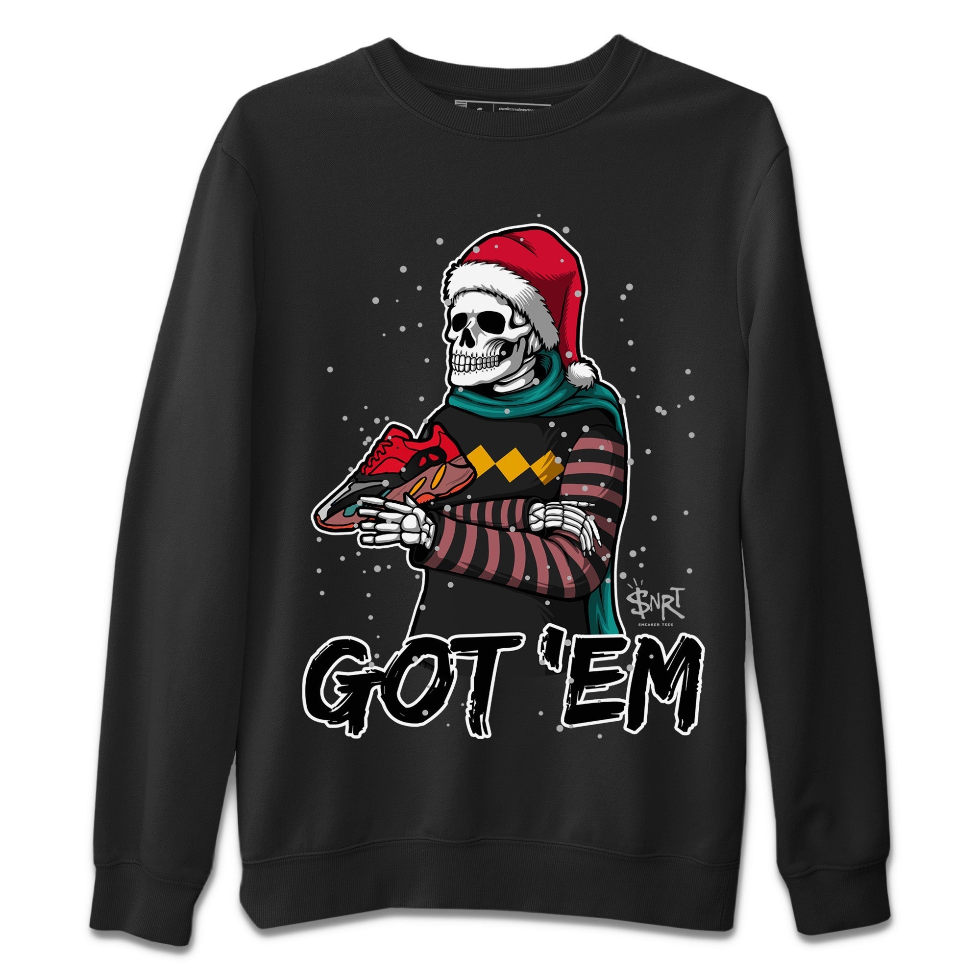 Skull Got Em Unisex Sweater – Yeezy 700 Hi-Res Red, Sneakers Matching Sweater