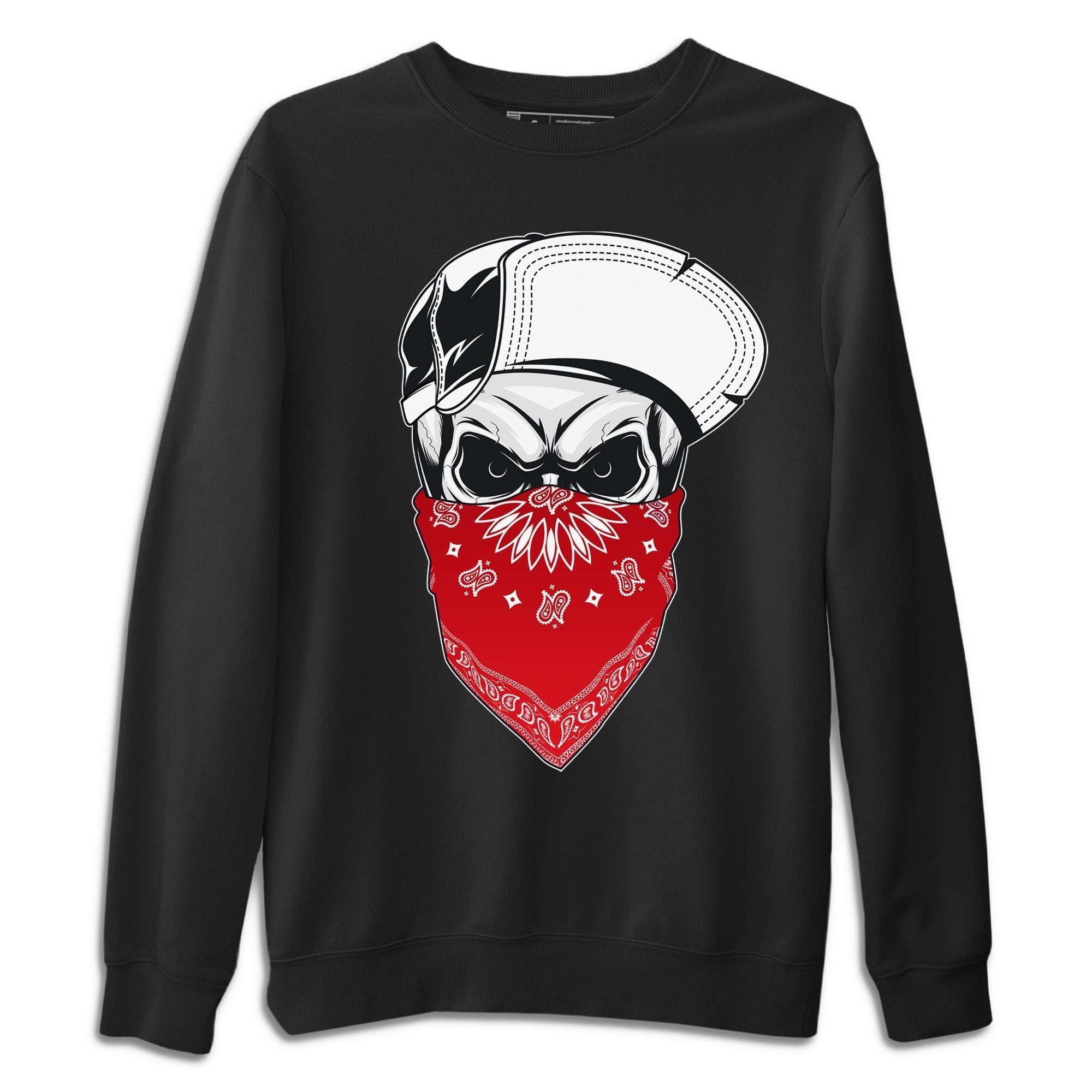 Skull Hat Unisex Sweater – Air Jordan 1 Varsity Red, Sneakers Matching Sweater