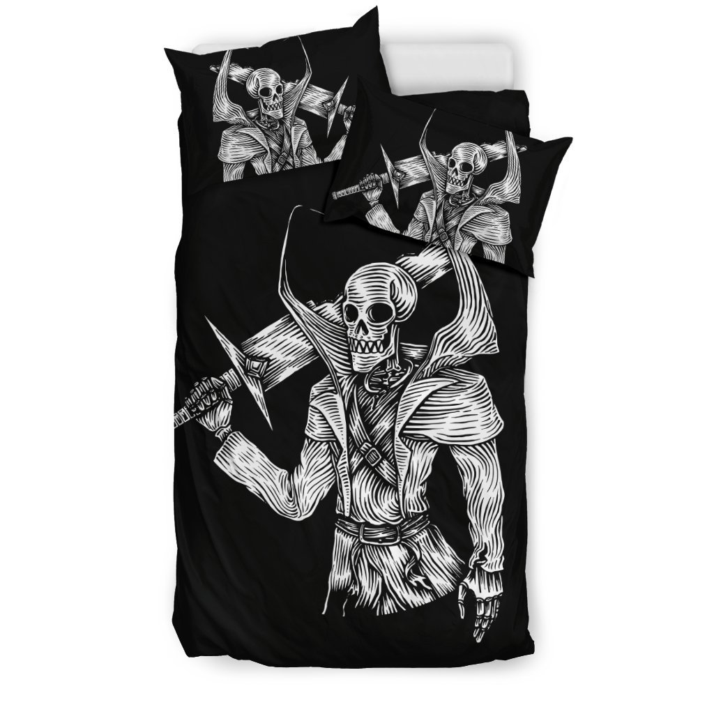 Skull Warrior For Lovers Ofkulls 3D Customized Duvet Cover Bedding Set