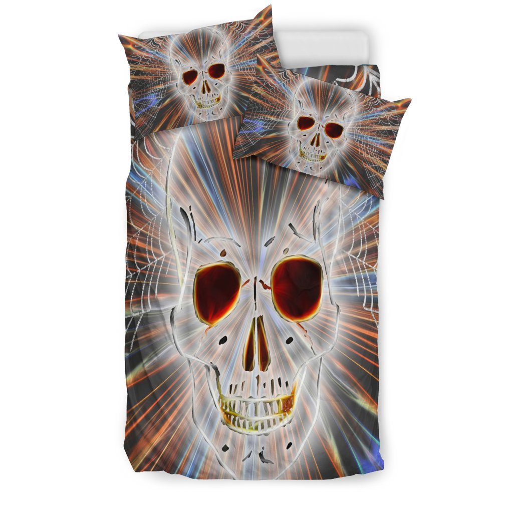 Skull Web 3D Customized Duvet Cover Bedding Set