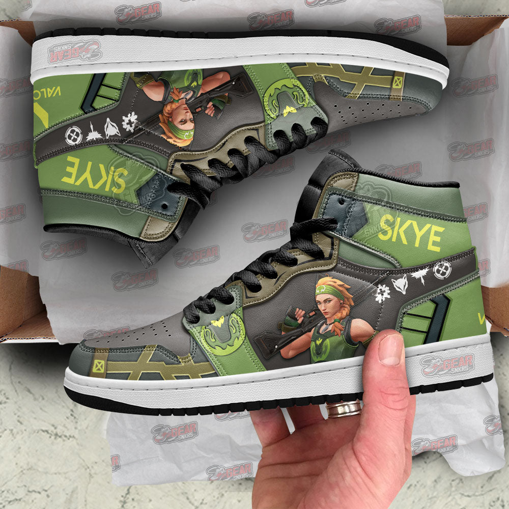 Skye Valorant Agent JD Sneakers Shoes For Gamer, Air Jordan Hightop