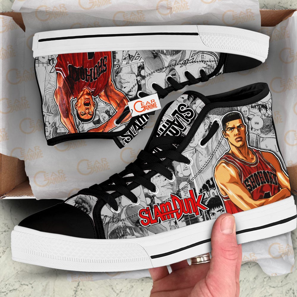 Slam Dunk Akagi Takenori Manga Anime Custom High Top Shoes