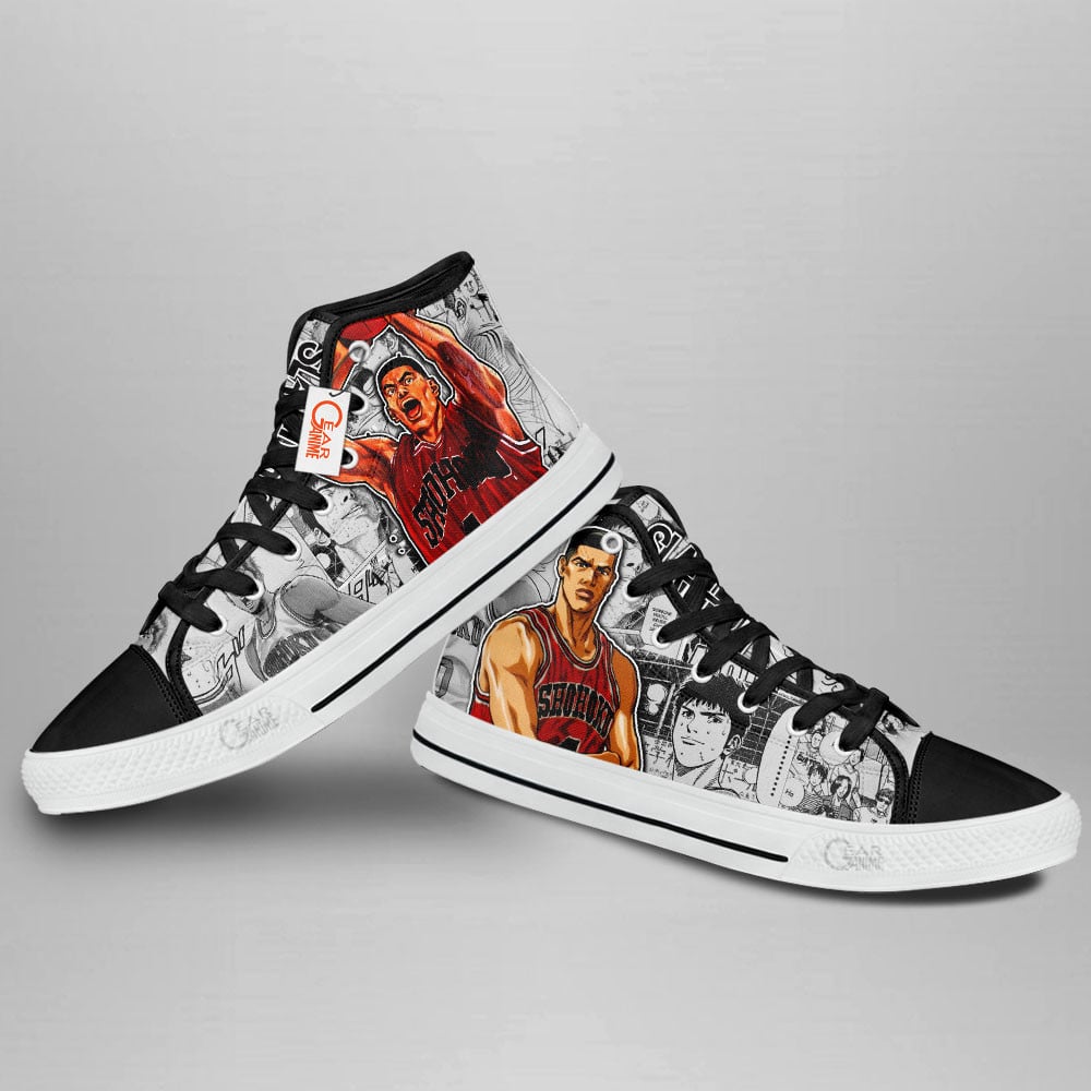 Slam Dunk Akagi Takenori Manga Anime Custom High Top Shoes