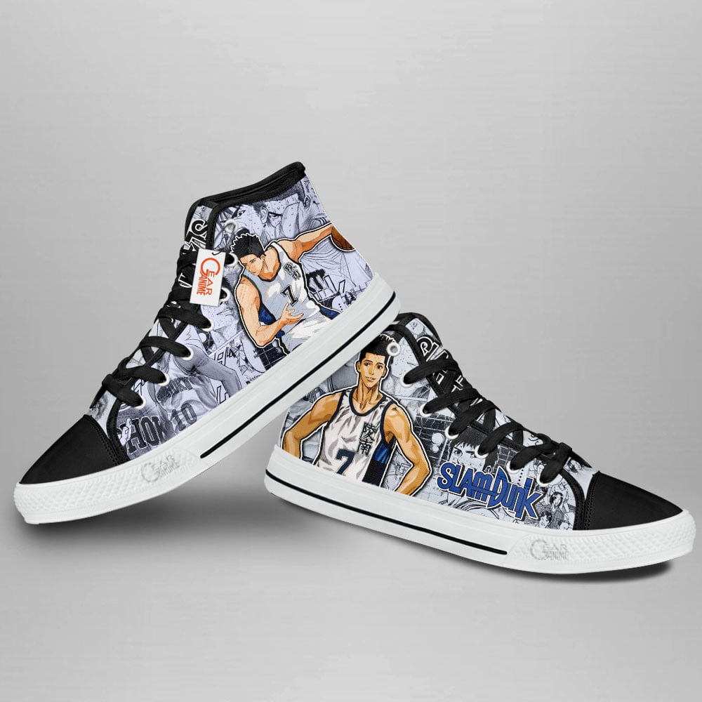 Slam Dunk Akira Sendoh Manga Anime Custom High Top Shoes