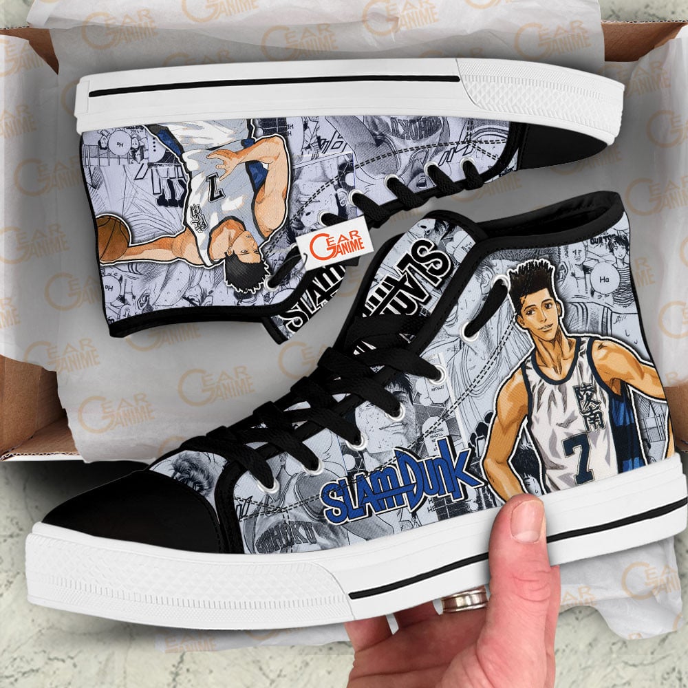 Slam Dunk Akira Sendoh Manga Anime Custom High Top Shoes