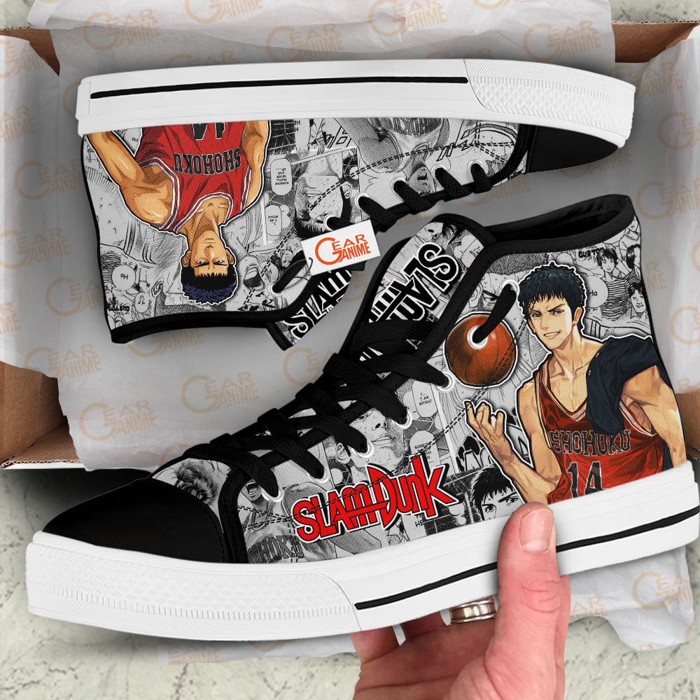 Slam Dunk Hisashi Mitsui Manga Anime Custom High Top Shoes
