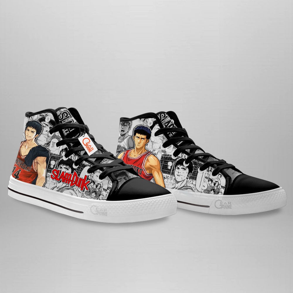Slam Dunk Hisashi Mitsui Manga Anime Custom High Top Shoes