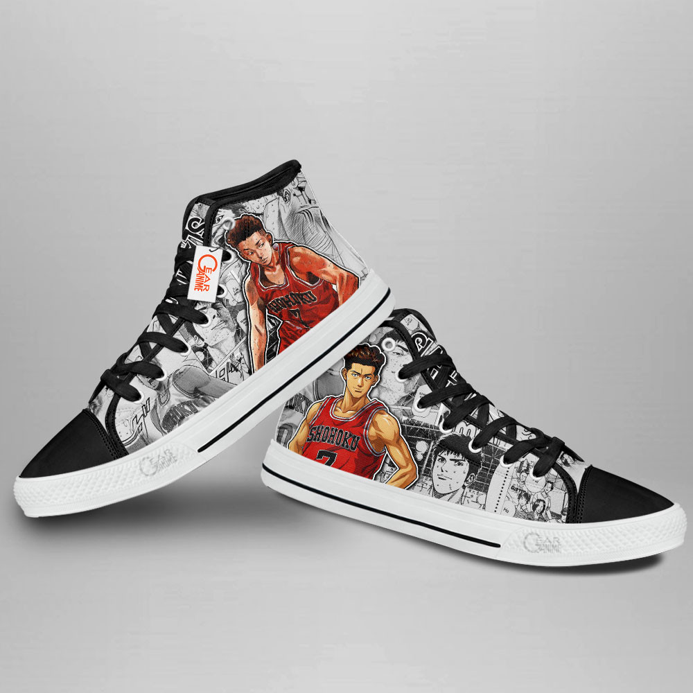 Slam Dunk Miyagi Ryota Manga Anime Custom High Top Shoes