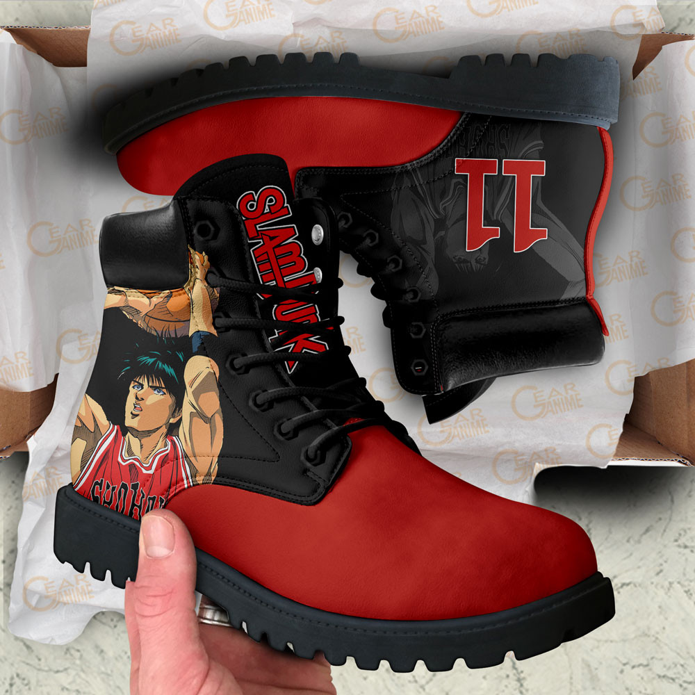 Slam Dunk Rukawa Kaede Boots Manga Anime Custom Shoes
