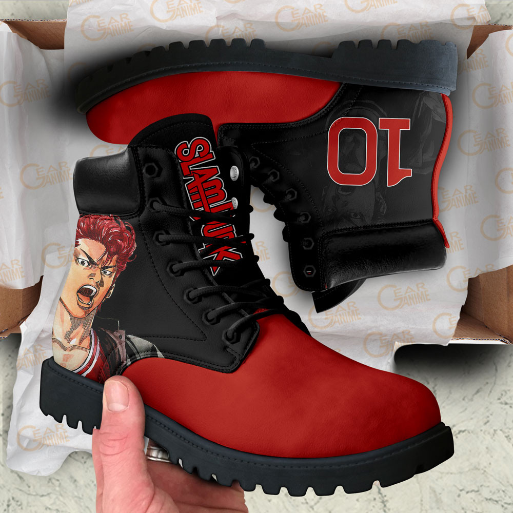 Slam Dunk Sakuragi Hanamichi Boots Manga Anime Custom Shoes