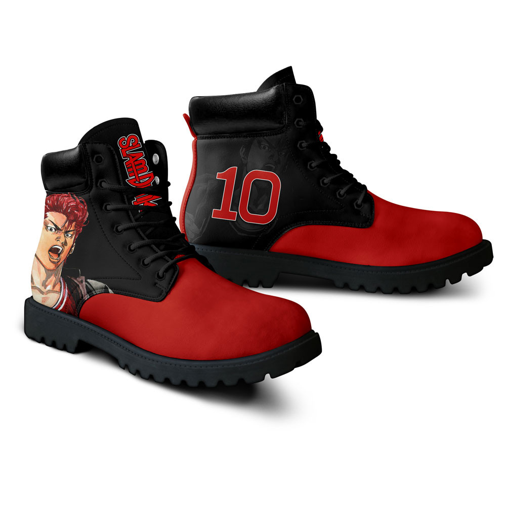 Slam Dunk Sakuragi Hanamichi Boots Manga Anime Custom Shoes