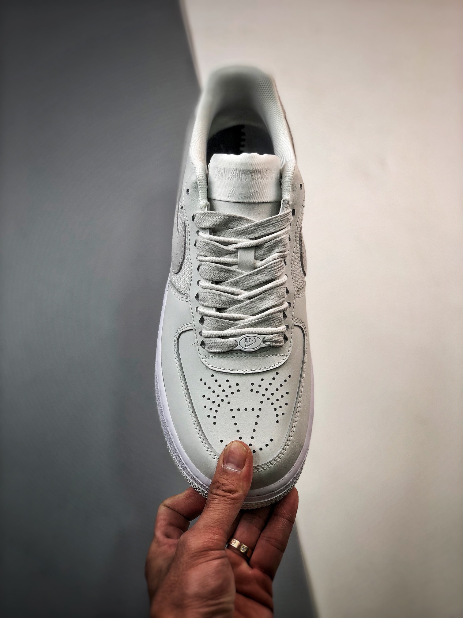Slam Jam x Nike Air Force 1 Low “Triple White” For Sale