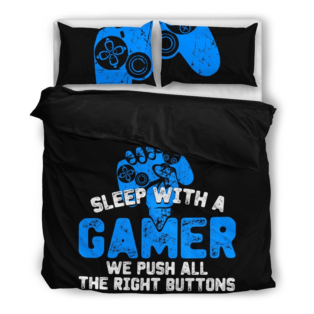 Sleep With A Gamer Ps 3D Customized Duvet Cover Bedding Set