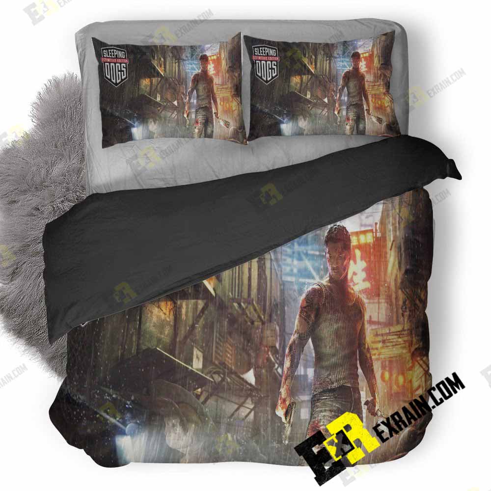Sleeping Dogs Definitive Edition Qhd 3D Customized Duvet Cover Bedding Set