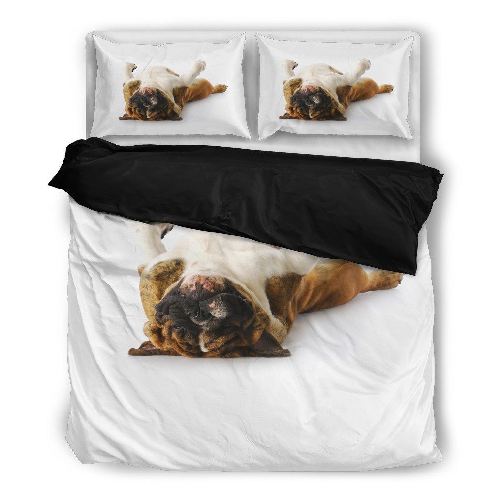 Sleepy Bulldog 3D Customized Duvet Cover Bedding Set