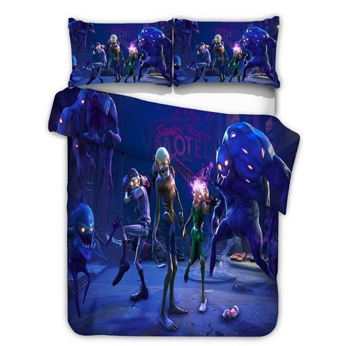 Sleepy Motels Zombies Duvet Cover Bedding Set