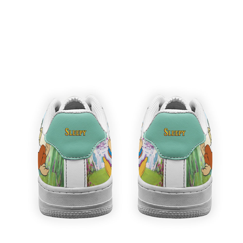 Sleepy Snow White and 7 Dwarfs Custom Air Sneakers