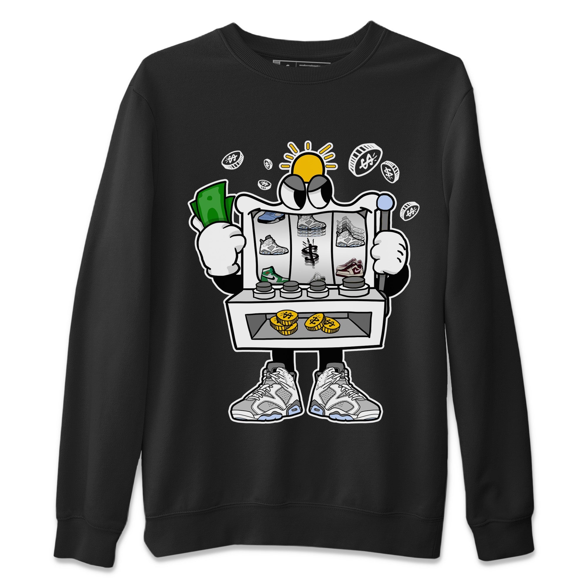 Slot Machine Unisex Sweater – Air Jordan 6 Cool Grey, Sneakers Matching Sweater