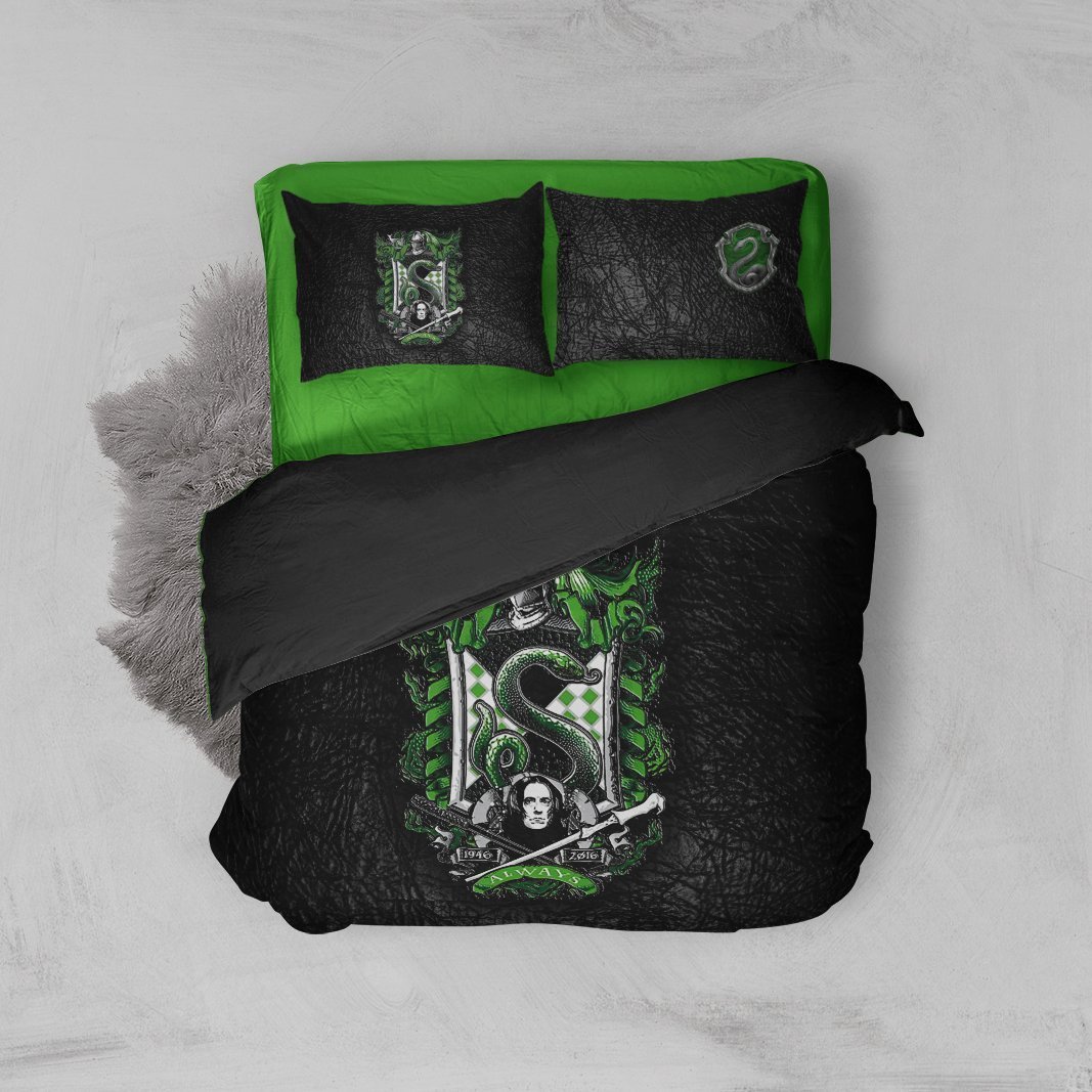 Slytherin House Harry Potter 3D Customized Duvet Cover Bedding Set