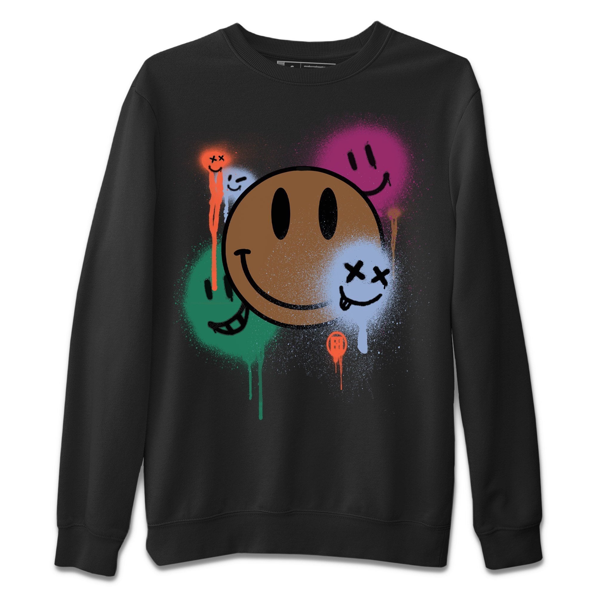 Smile Painting Unisex Sweater – Air Jordan 1 Hand Crafted, Sneakers Matching Sweater