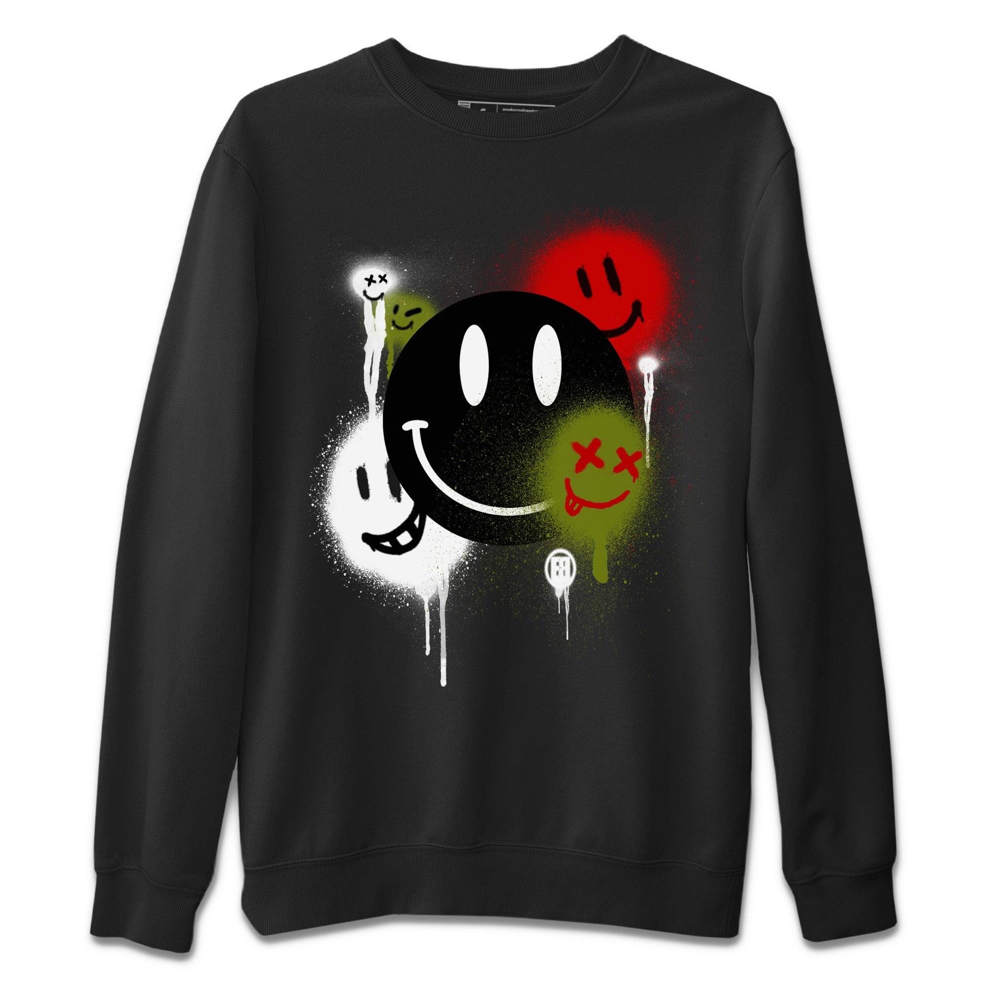 Smile Painting Unisex Sweater – Air Jordan 1 Travis Scott Olive, Sneakers Matching Sweater