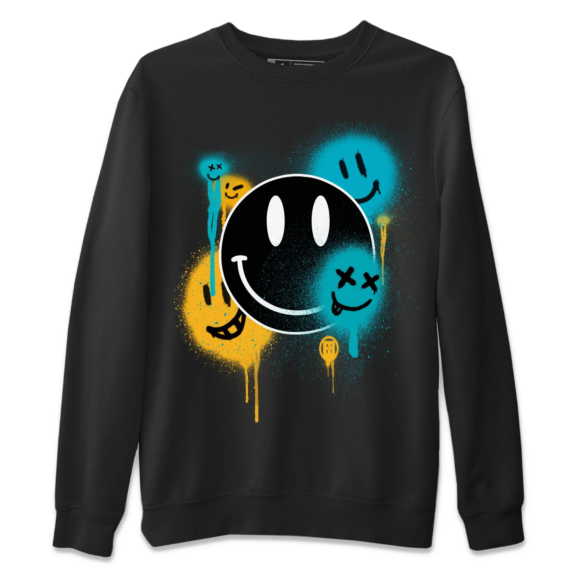 Smile Painting Unisex Sweater – Air Jordan 5 Aqua, Sneakers Matching Sweater