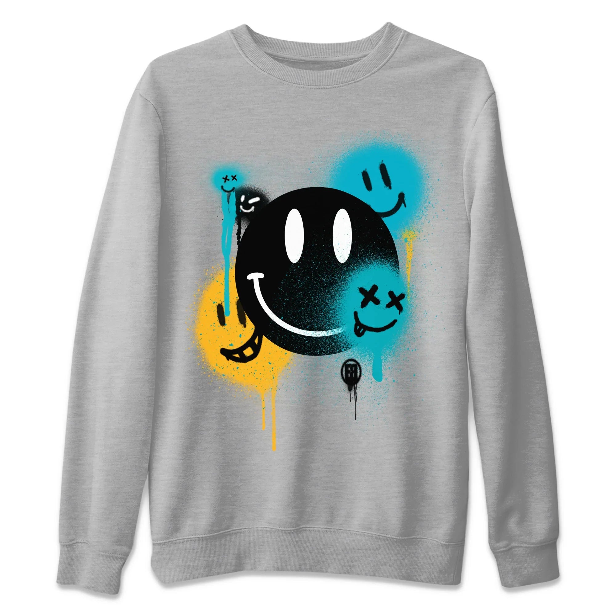 Smile Painting Unisex Sweater – Air Jordan 5 Aqua, Sneakers Matching Sweater