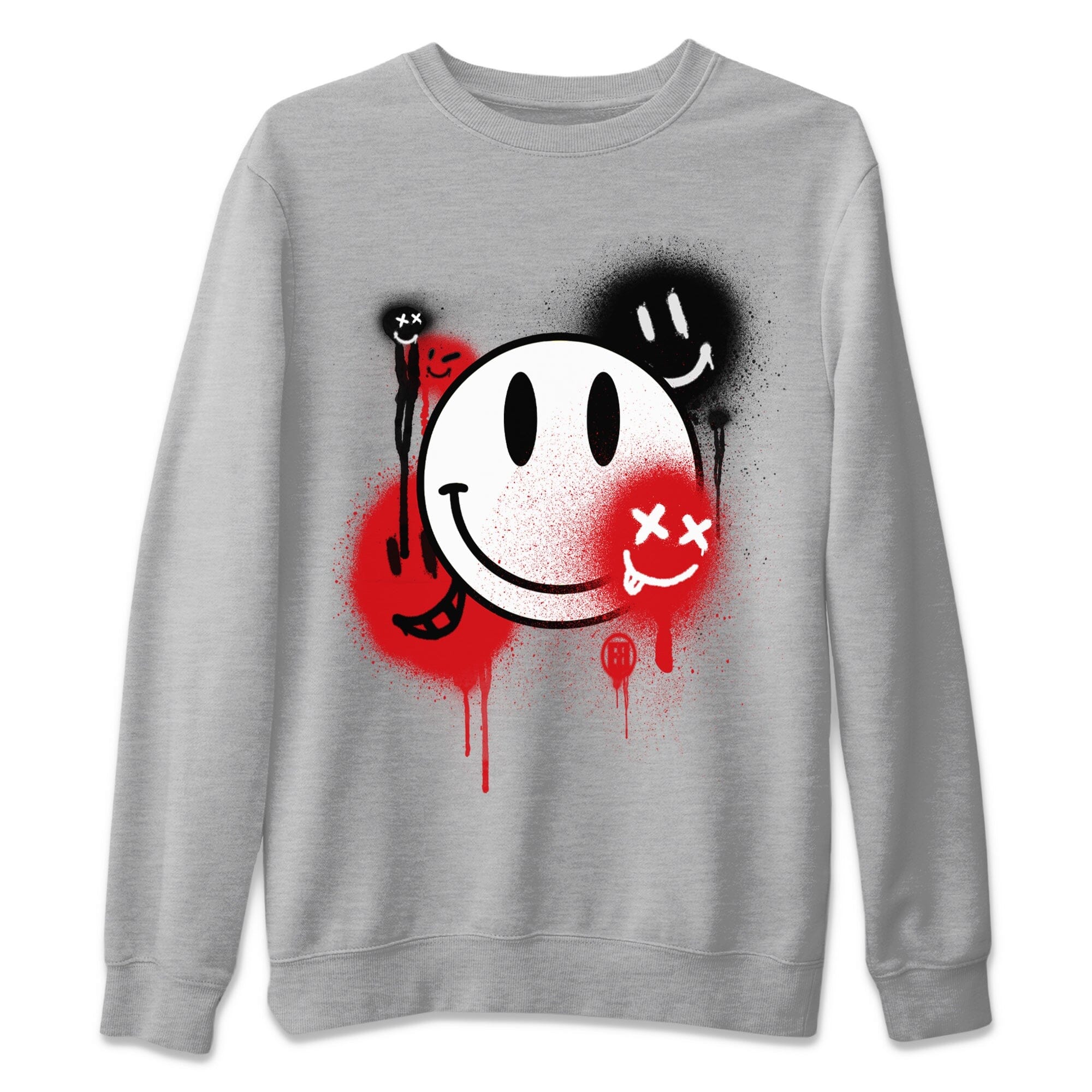 Smile Painting Unisex Sweater – Air Jordan 5 Fire Red, Sneakers Matching Sweater
