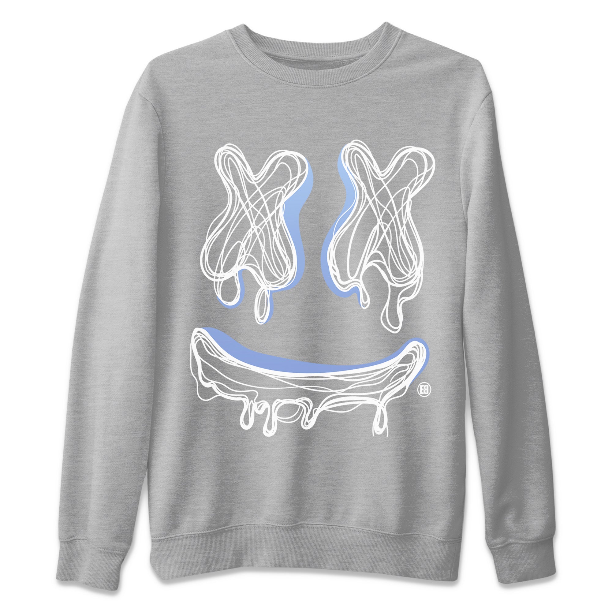 Smiley Doodle Unisex Sweater – Air Jordan 11 White Cement, Sneakers Matching Sweater