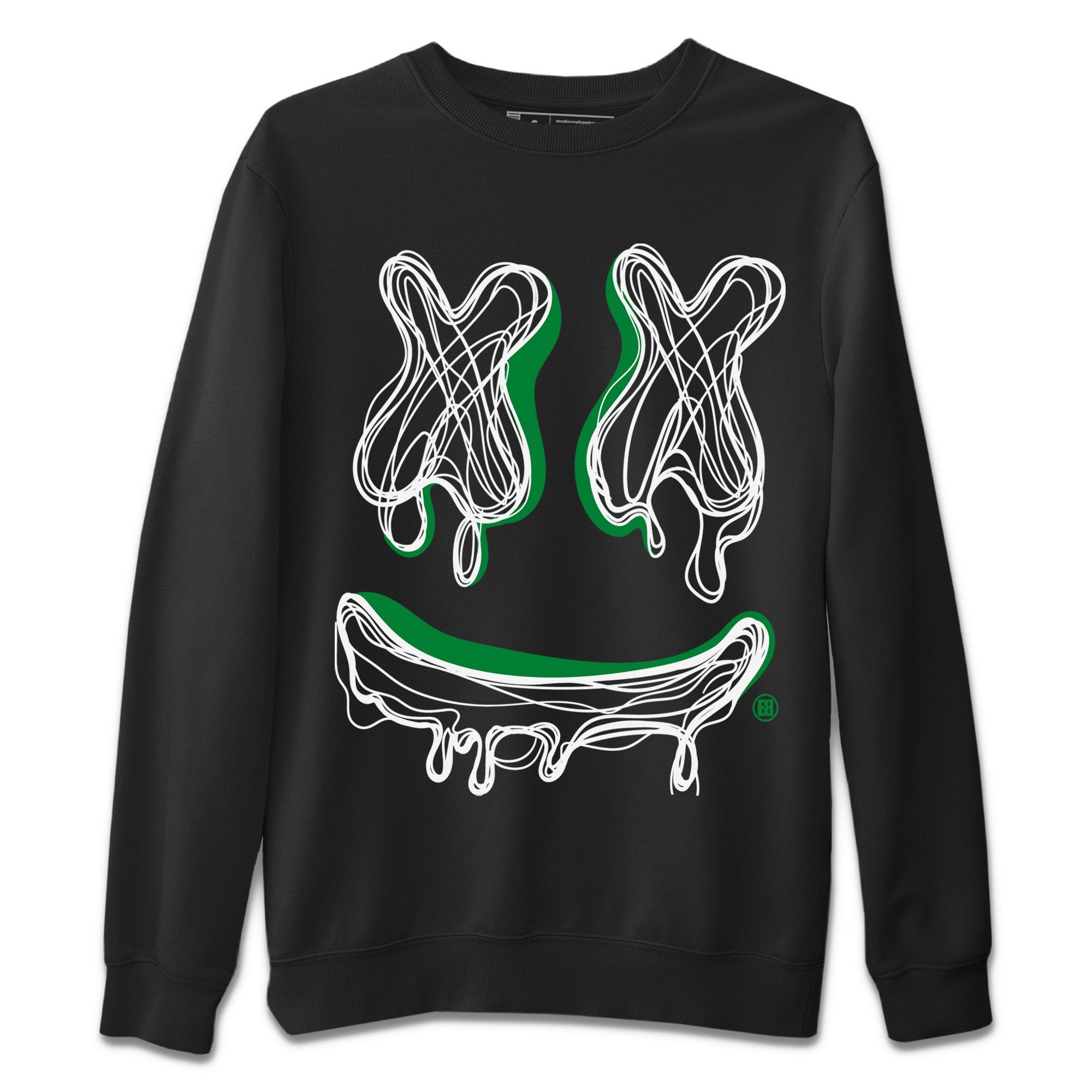 Smiley Doodle Unisex Sweater – Air Jordan 1 Celtics, Sneakers Matching Sweater