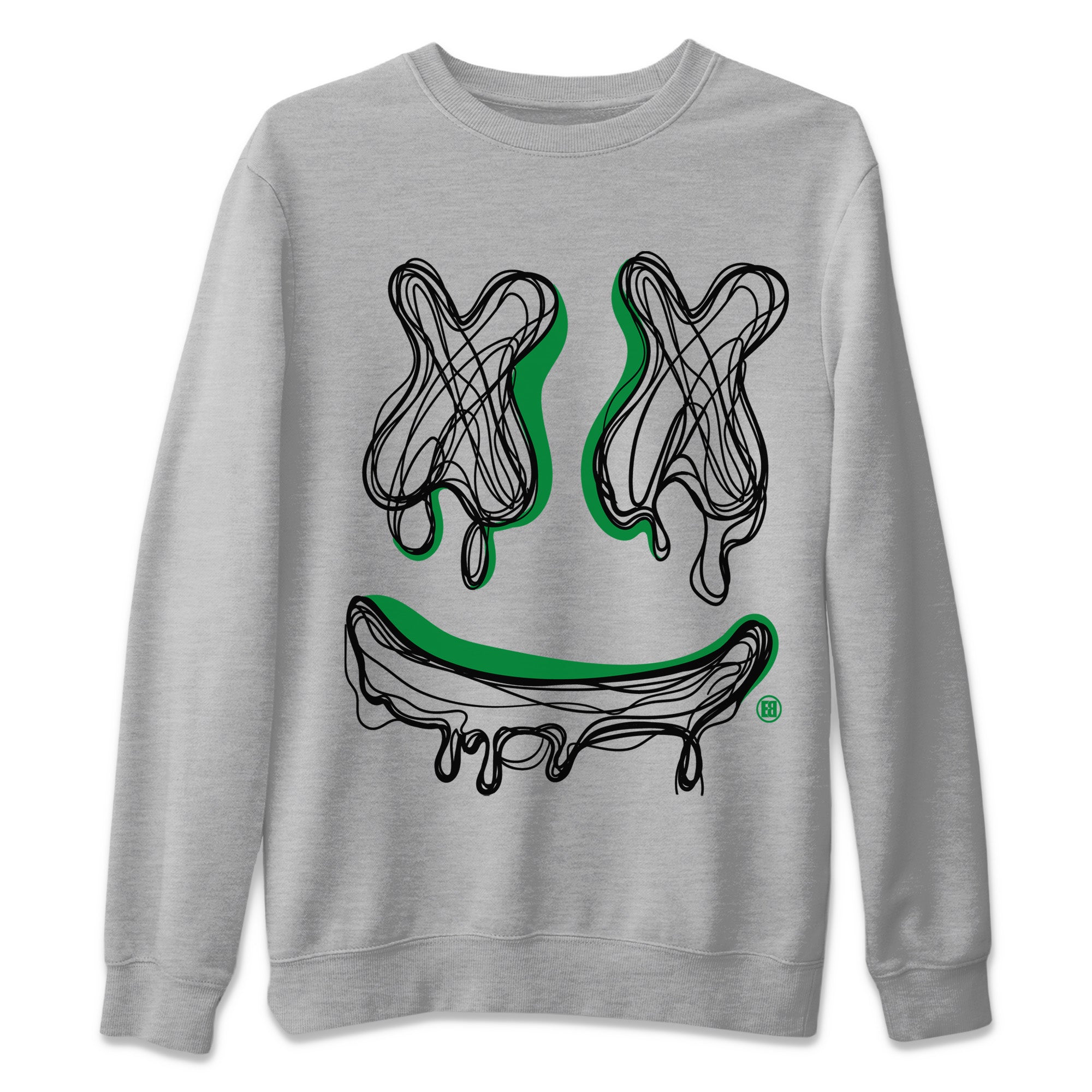 Smiley Doodle Unisex Sweater – Air Jordan 1 Celtics, Sneakers Matching Sweater