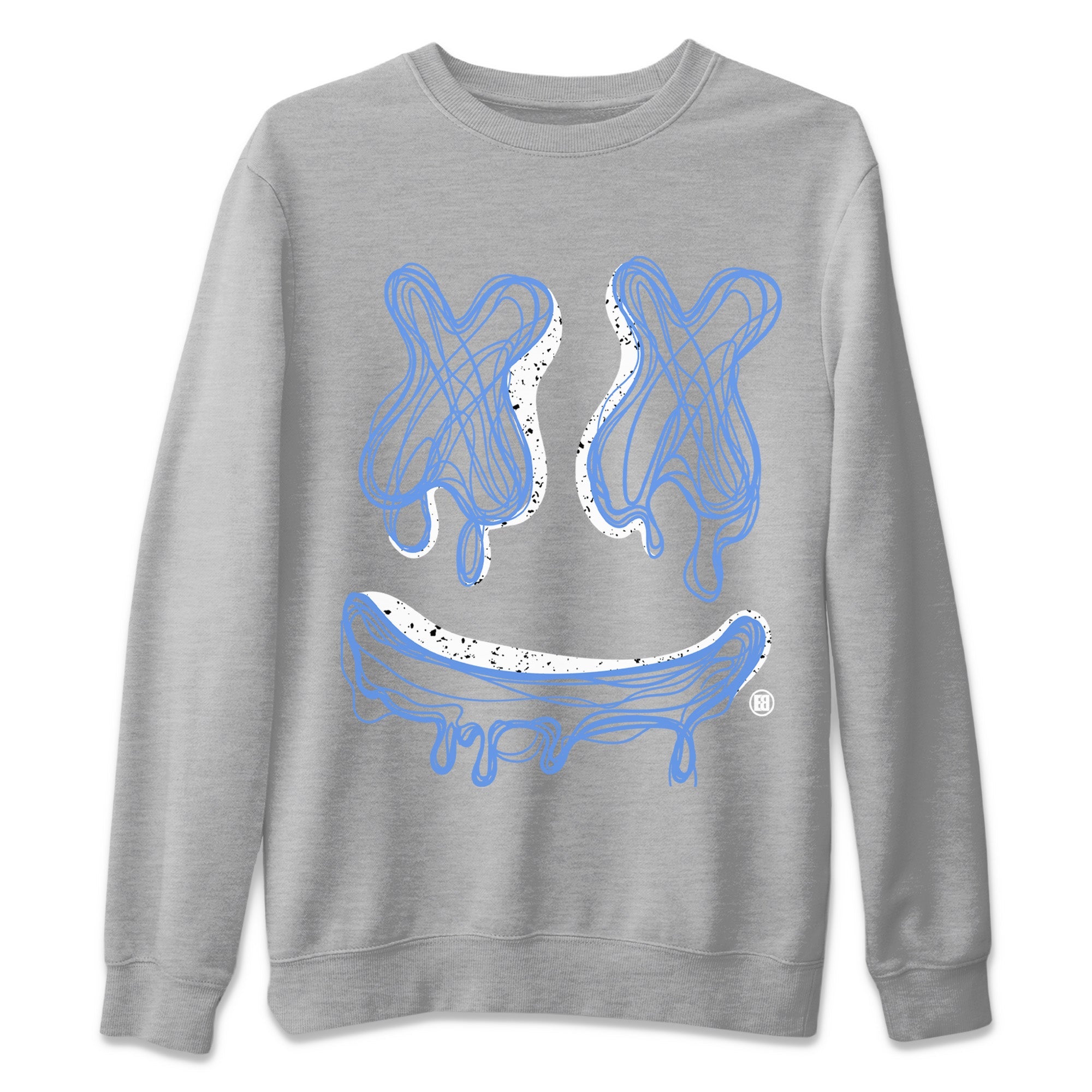 Smiley Doodle Unisex Sweater – Air Jordan 5 UNC, Sneakers Matching Sweater