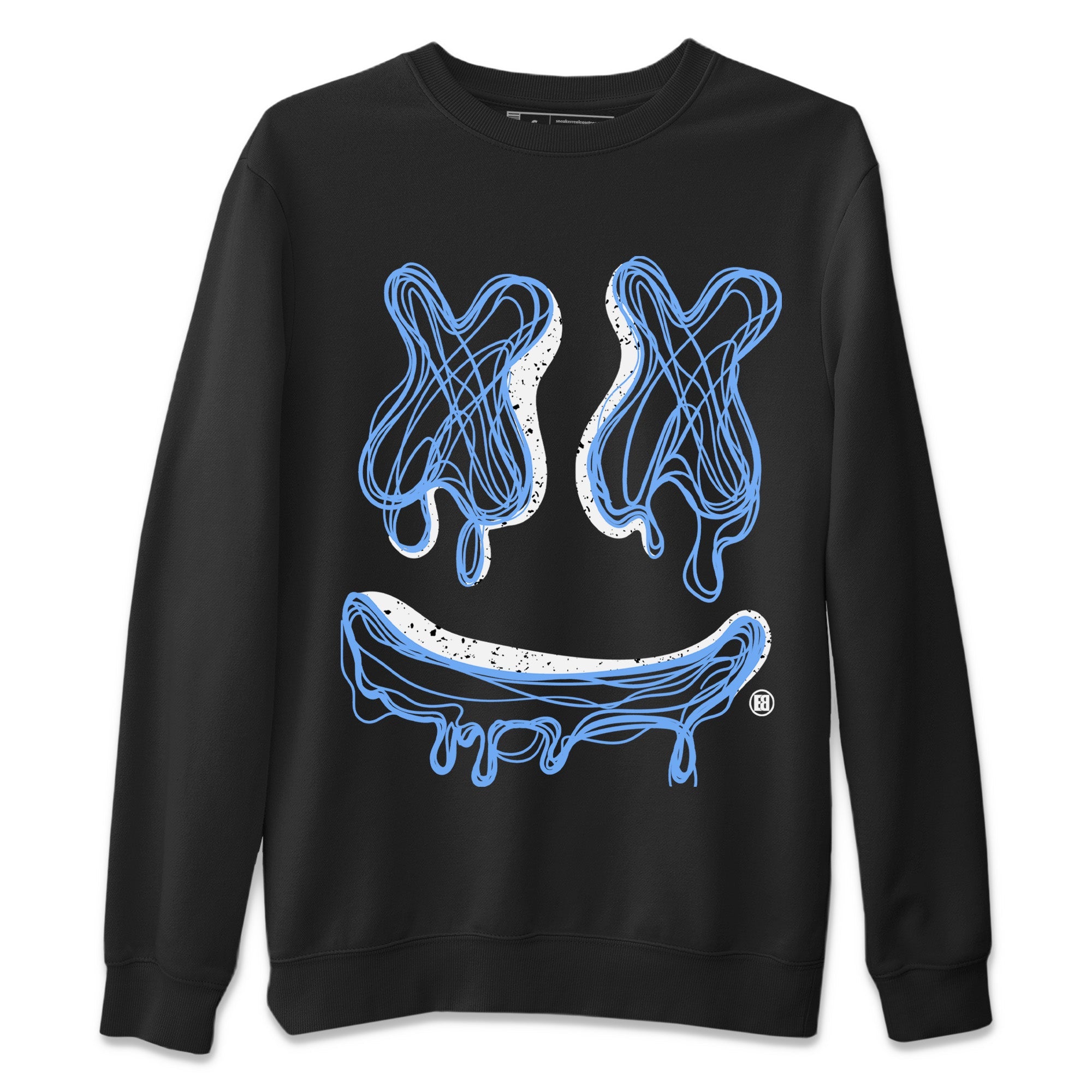 Smiley Doodle Unisex Sweater – Air Jordan 5 UNC, Sneakers Matching Sweater